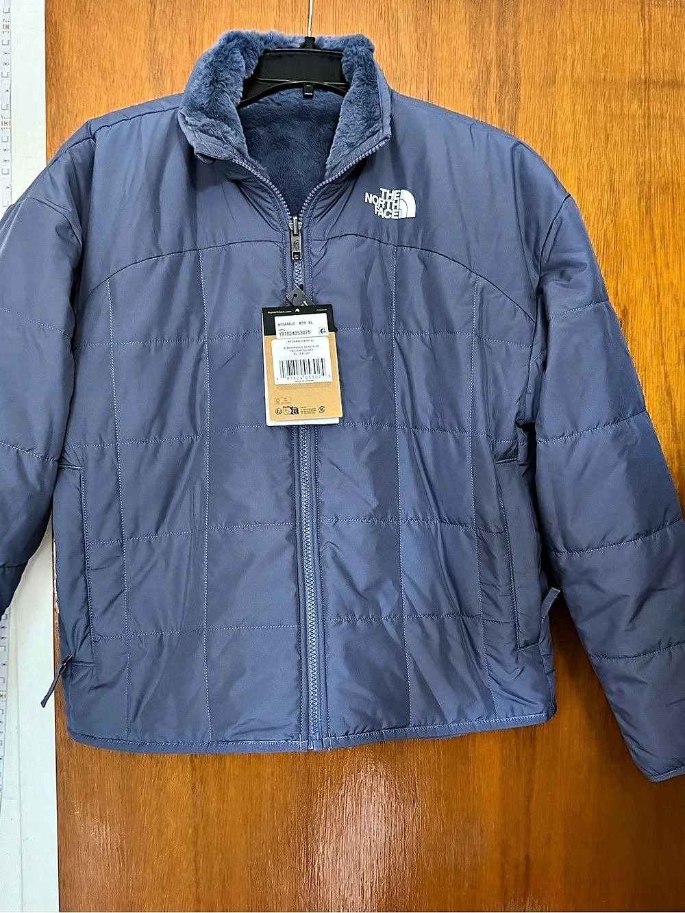 NWT The North Face Girls Reversible Shasta Jacket - Twilight Galaxy (XL 14/16)